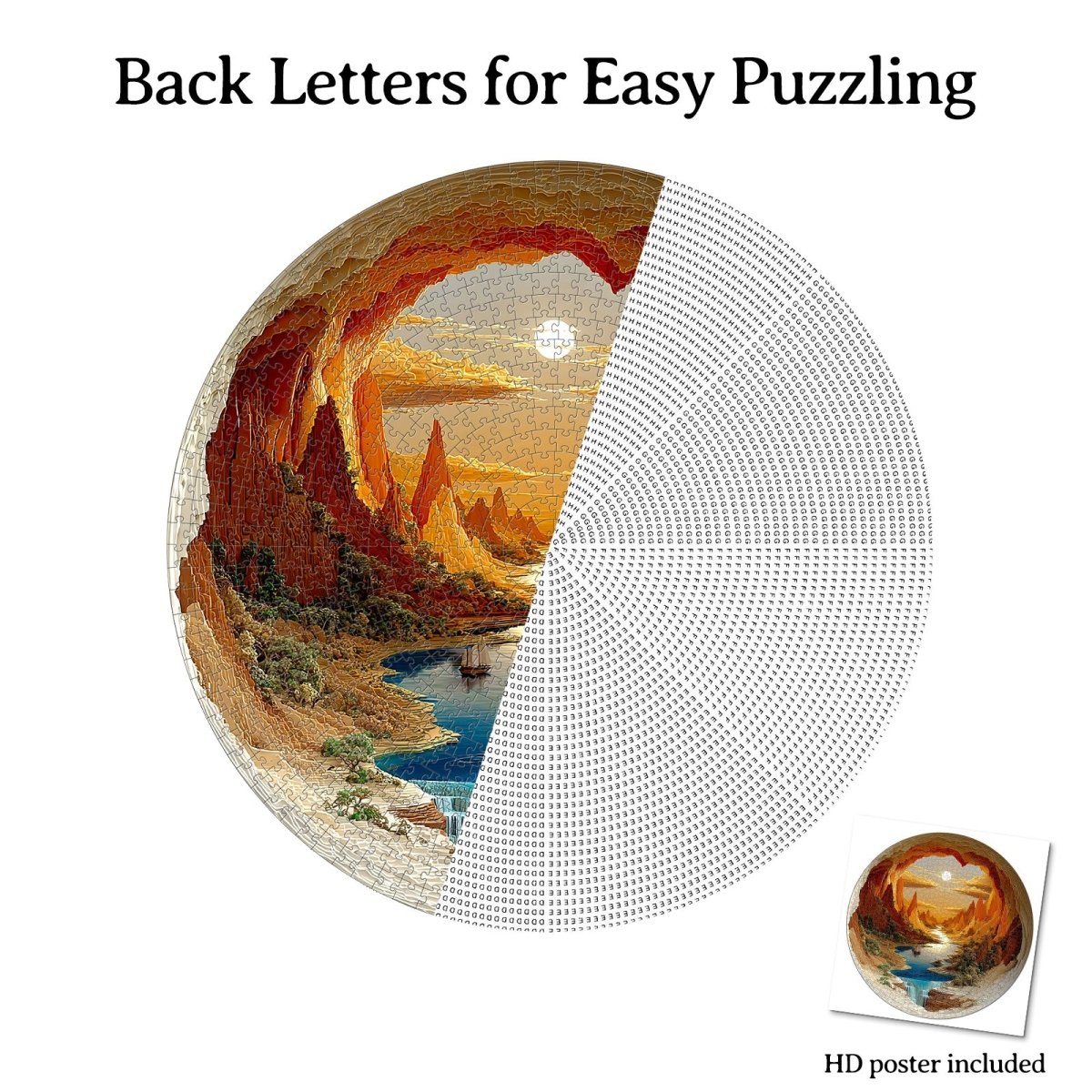 Artistic 1000 - Piece Cardboard Jigsaw Puzzle - The Sunlit Hollow - KAAYEE Puzzle