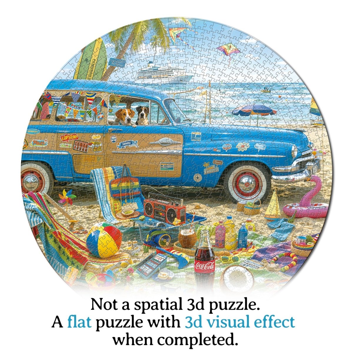 Artistic 1000 - Piece Cardboard Jigsaw Puzzle - Tropical Seaside Holiday - KAAYEE Puzzle