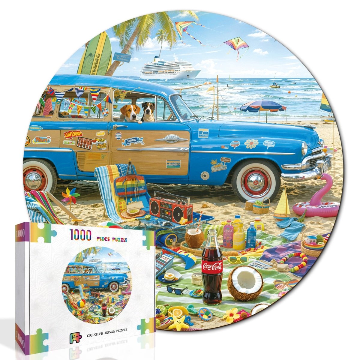 Artistic 1000 - Piece Cardboard Jigsaw Puzzle - Tropical Seaside Holiday - KAAYEE Puzzle