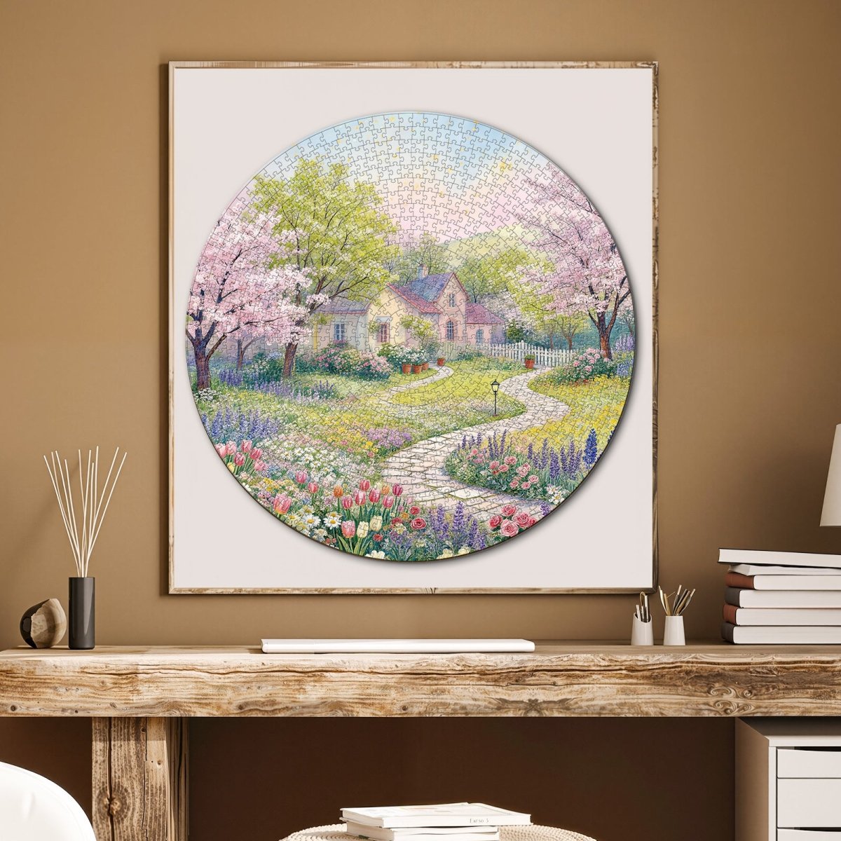 Artistic 1000 - Piece Cardboard Jigsaw Puzzle - Whispers of Sakura Meadow - KAAYEE Puzzle