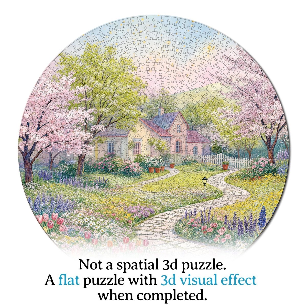 Artistic 1000 - Piece Cardboard Jigsaw Puzzle - Whispers of Sakura Meadow - KAAYEE Puzzle
