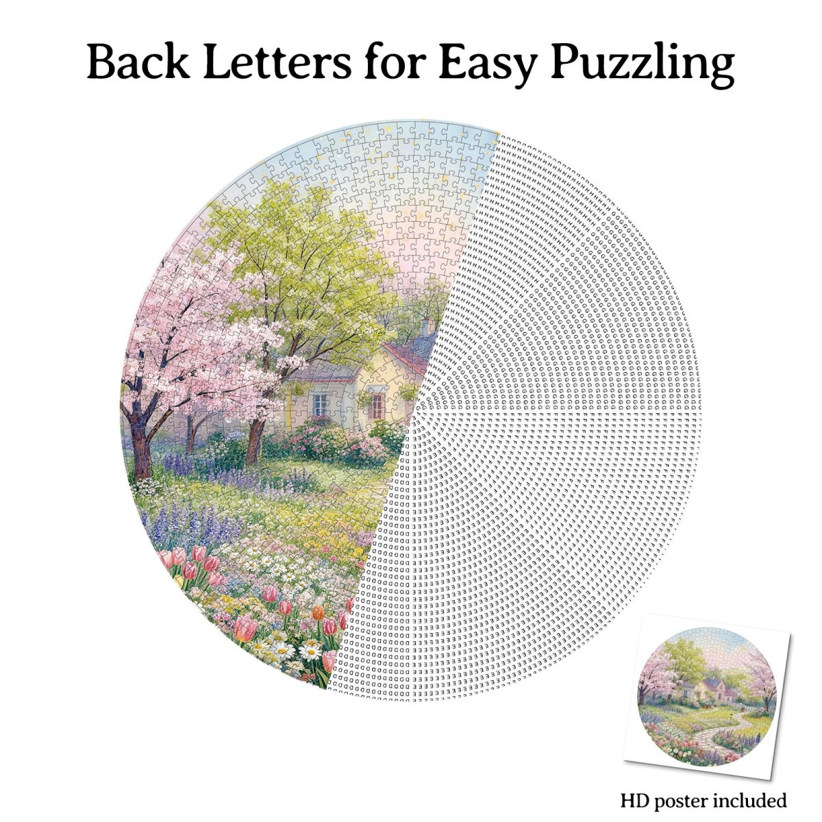 Artistic 1000 - Piece Cardboard Jigsaw Puzzle - Whispers of Sakura Meadow - KAAYEE Puzzle