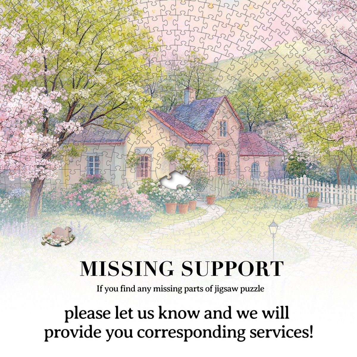 Artistic 1000 - Piece Cardboard Jigsaw Puzzle - Whispers of Sakura Meadow - KAAYEE Puzzle