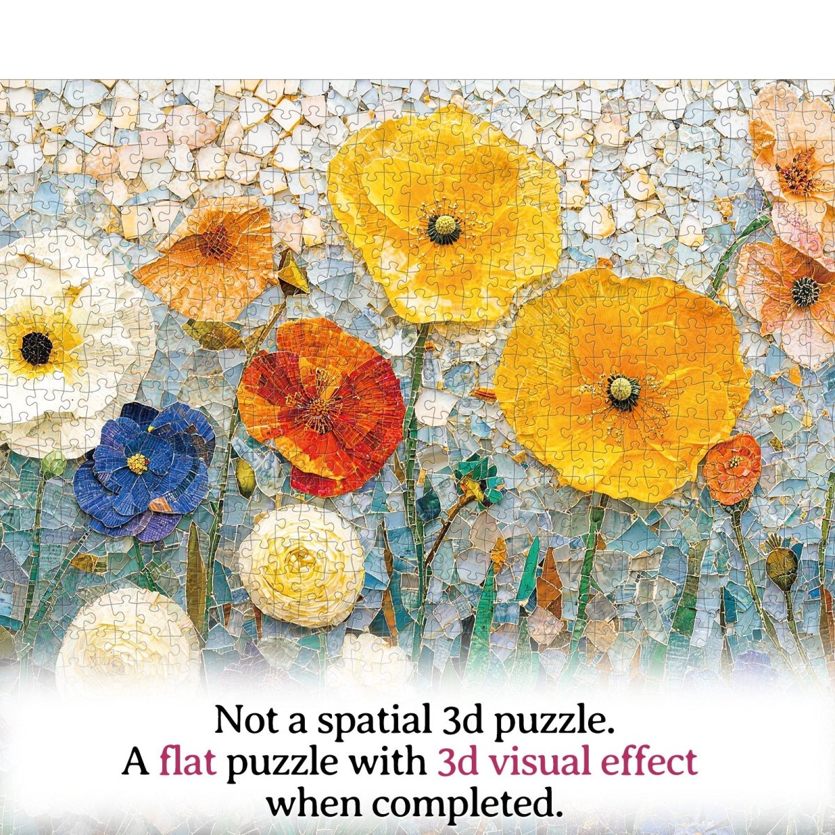 Artistic 1000 - Piece Cardboard Jigsaw Puzzle - Wildflower - KAAYEE Puzzle