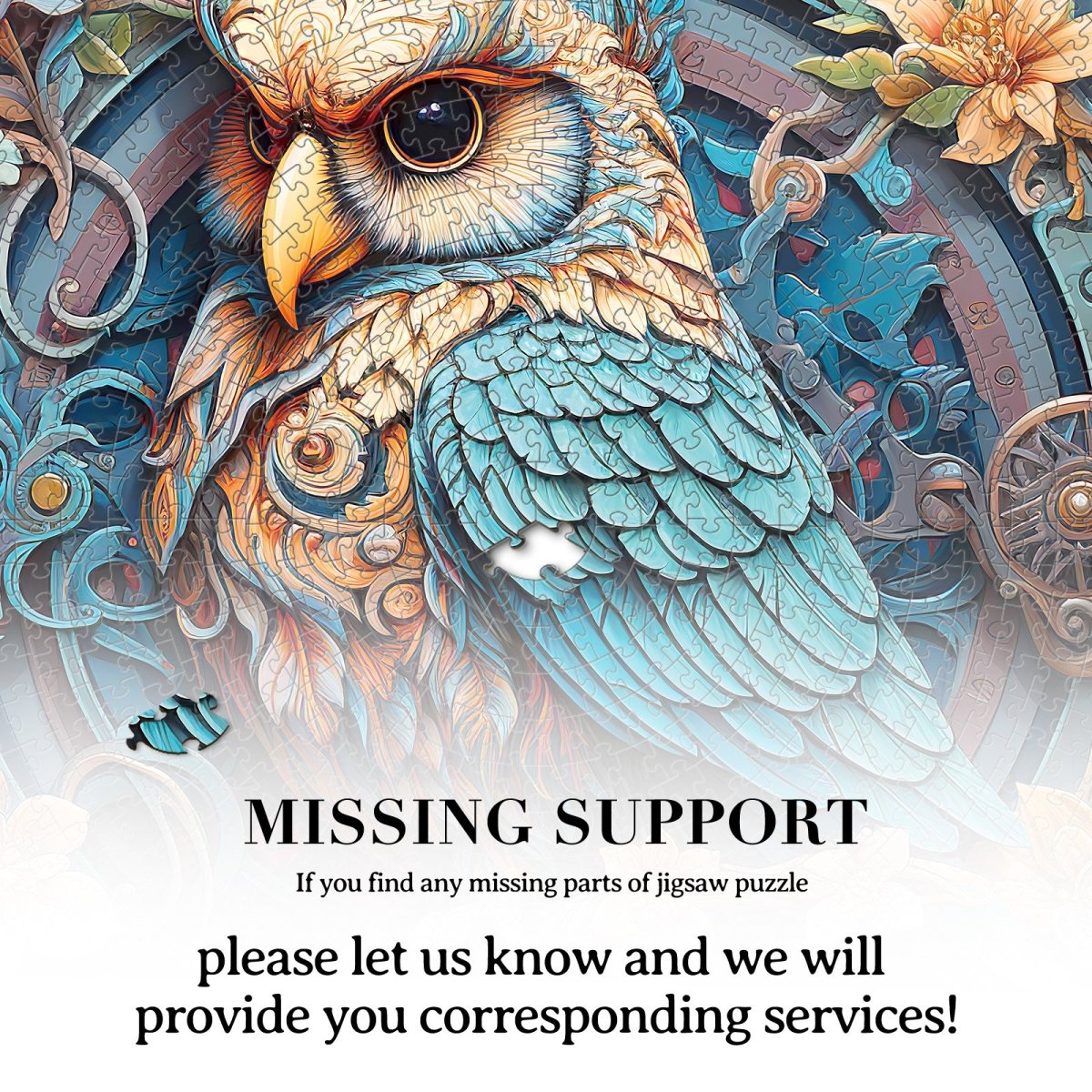 Artistic 1000 - Piece Cardboard Jigsaw Puzzle - Wise Owl - KAAYEE Puzzle