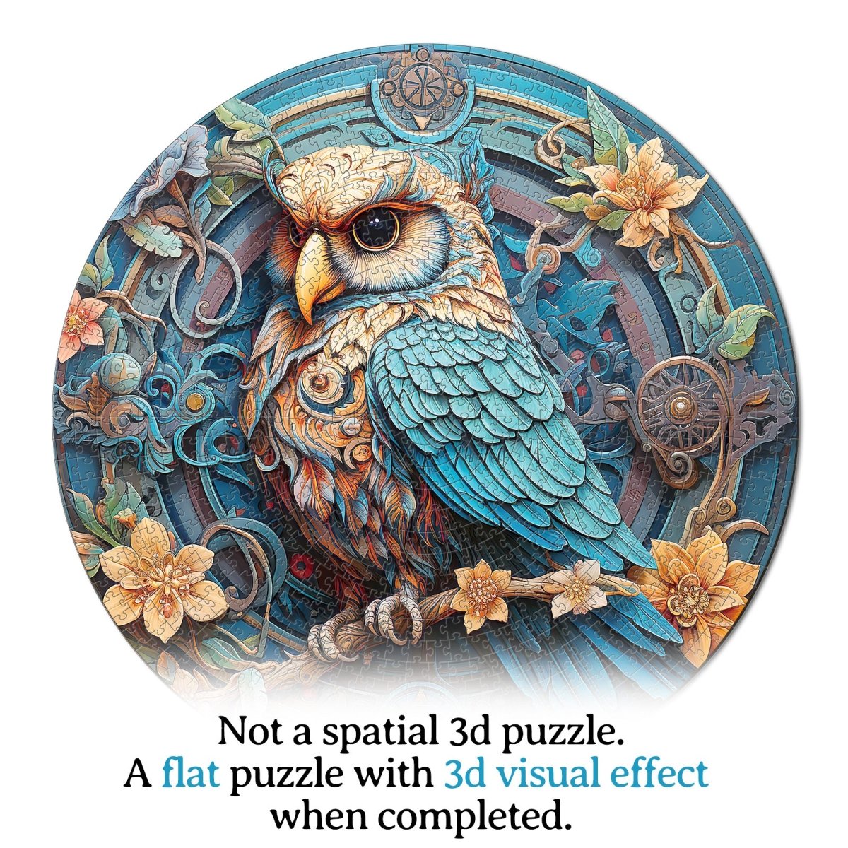 Artistic 1000 - Piece Cardboard Jigsaw Puzzle - Wise Owl - KAAYEE Puzzle