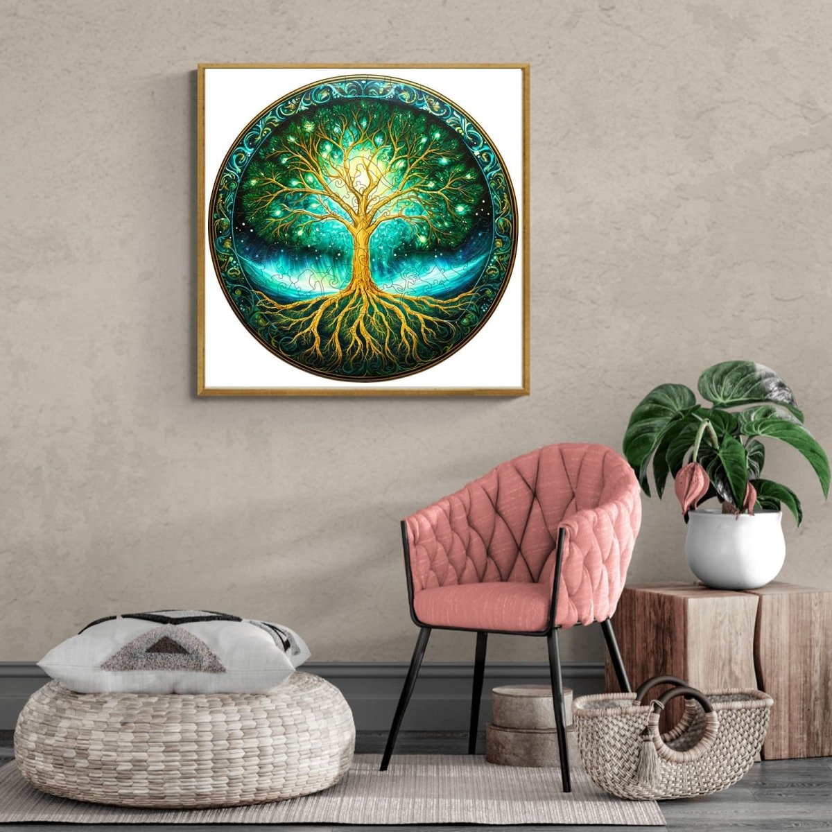 Aurora Tree of life Wooden Jigsaw Puzzle - KAAYEE Puzzle
