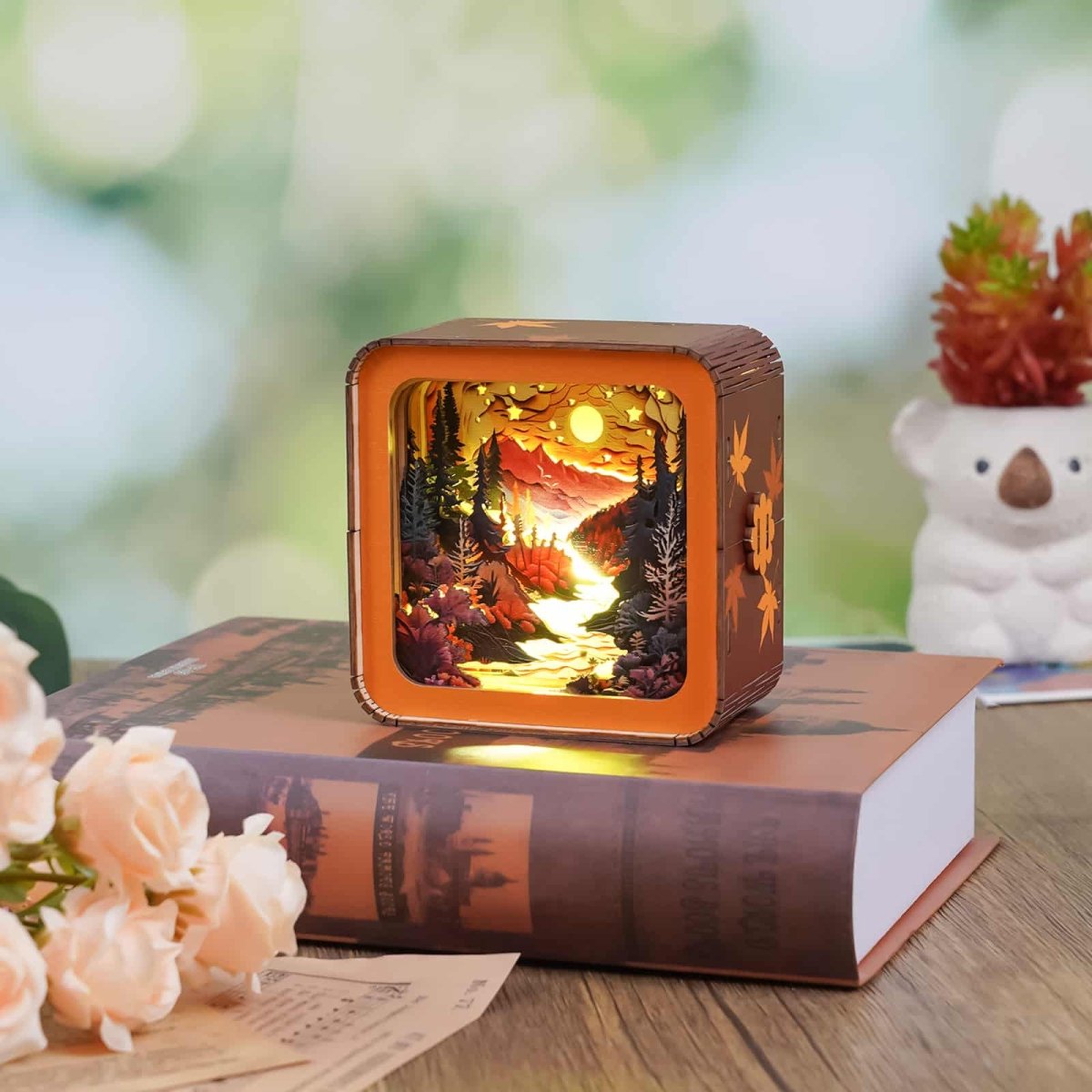 Autumn Forest Sunset Night Light - KAAYEE Puzzle