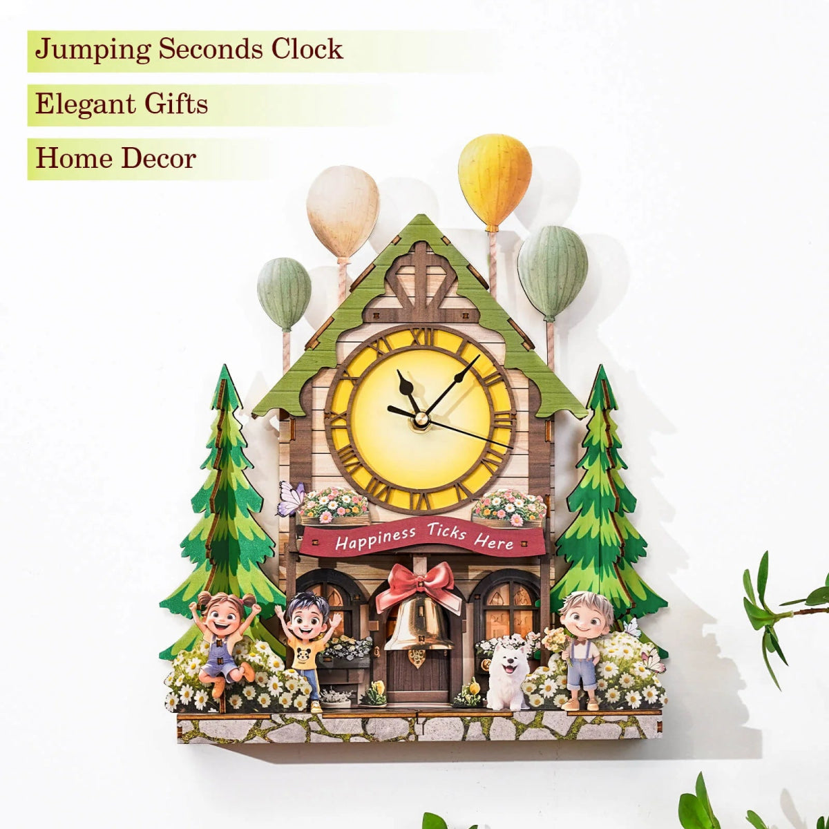 Ballon Cabin Wooden Clock Kit - KAAYEE Puzzle