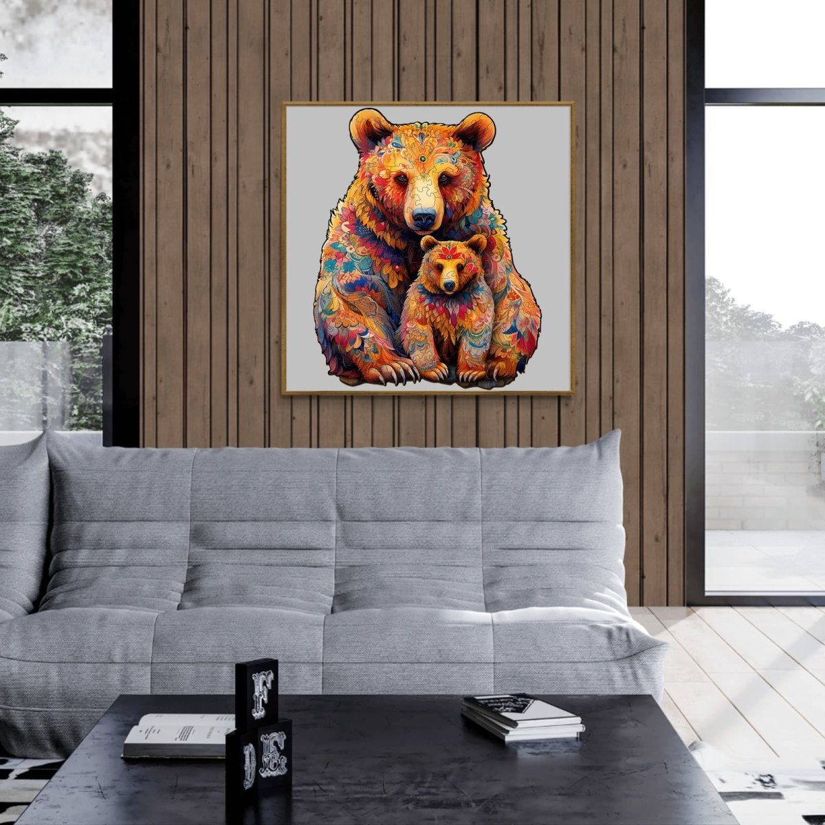 Bear Family Wooden Jigsaw Puzzle - KAAYEE Puzzle