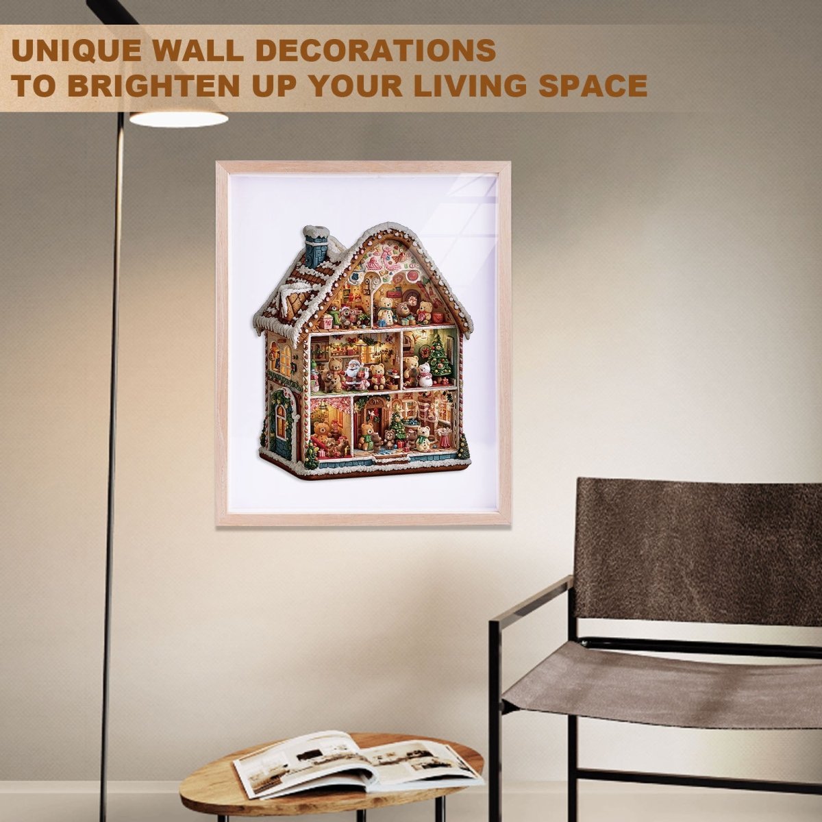 Bear’s House – Christmas Wooden Jigsaw Puzzle - KAAYEE Puzzle