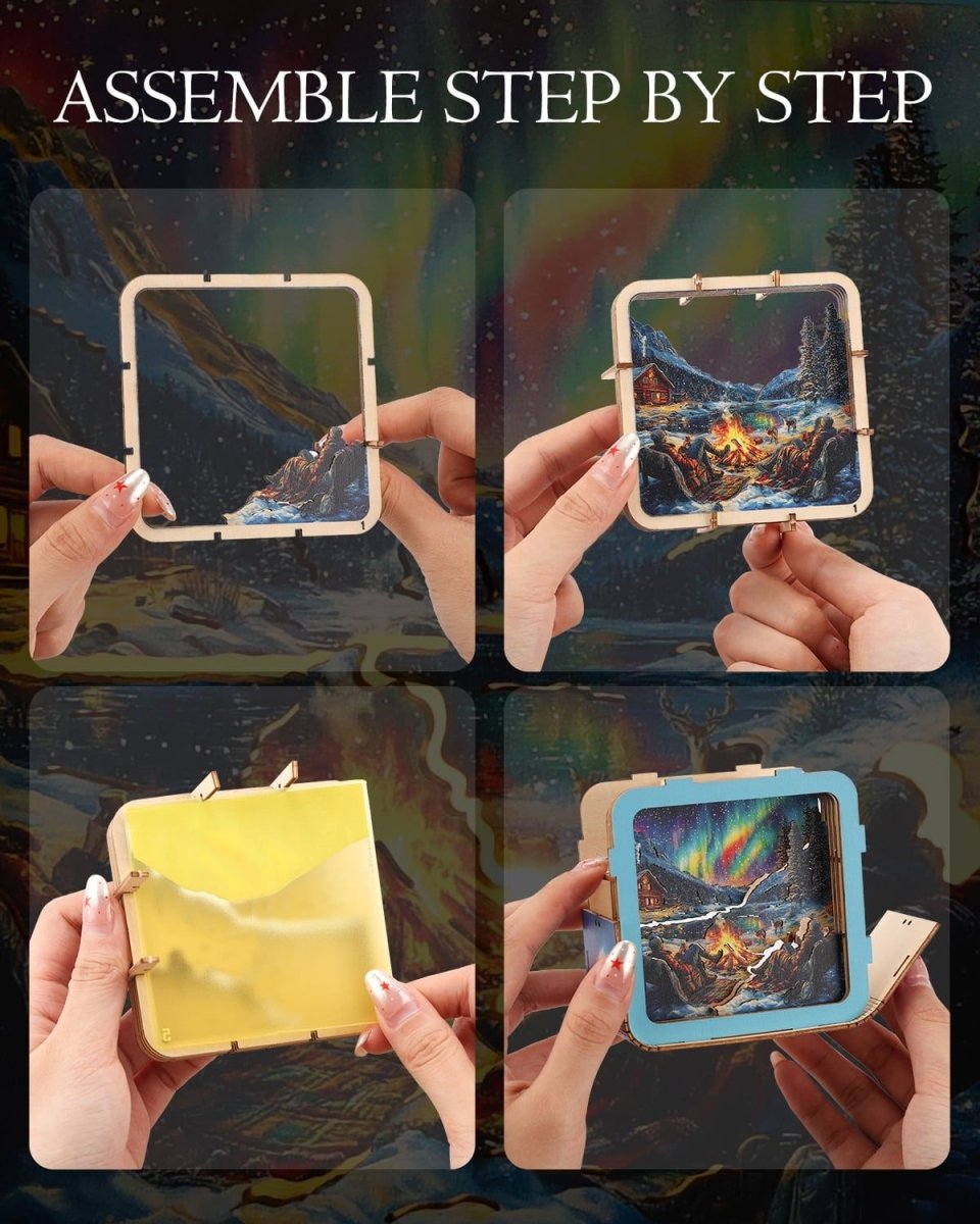 Beautiful Aurora Night Light - KAAYEE Puzzle