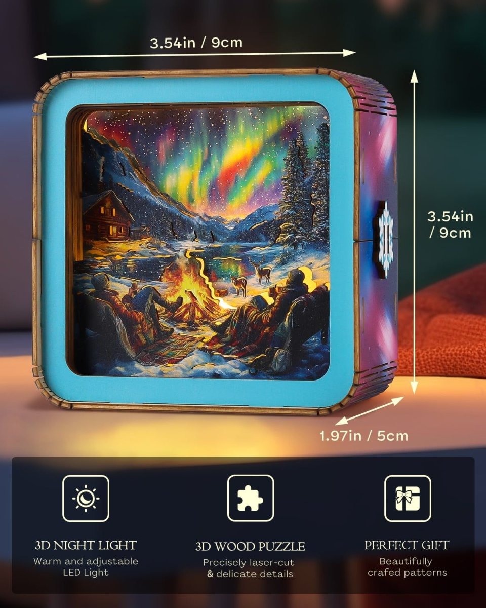 Beautiful Aurora Night Light - KAAYEE Puzzle