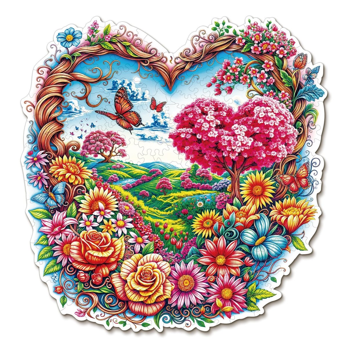 Beautiful Fields Wooden Jigsaw Puzzle - KAAYEE Puzzle