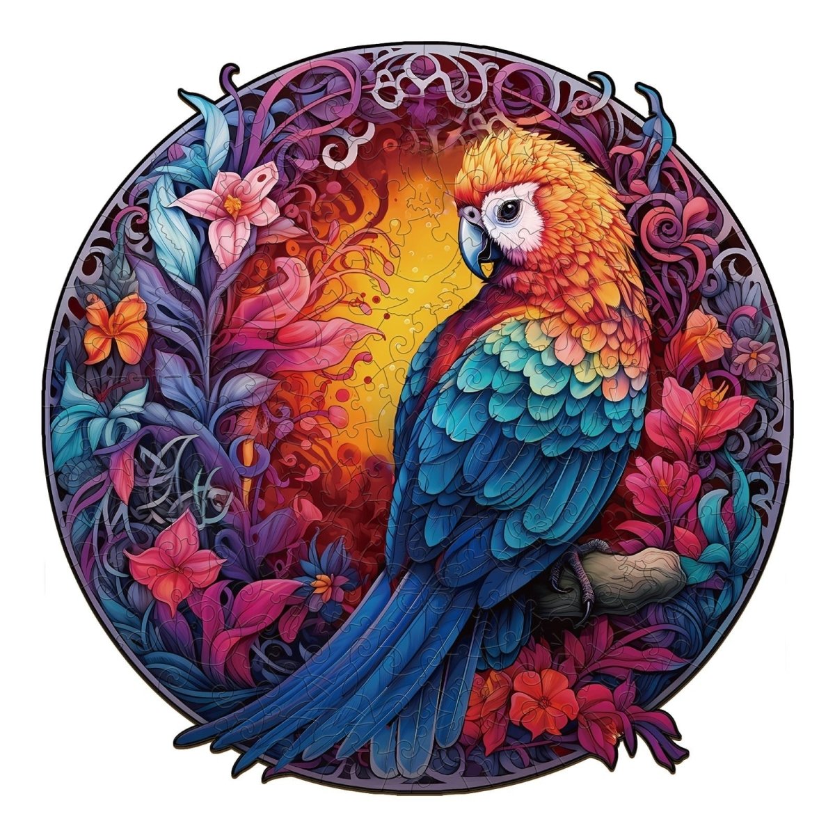 Beautiful Parrot Wooden Jigsaw Puzzle - KAAYEE Puzzle