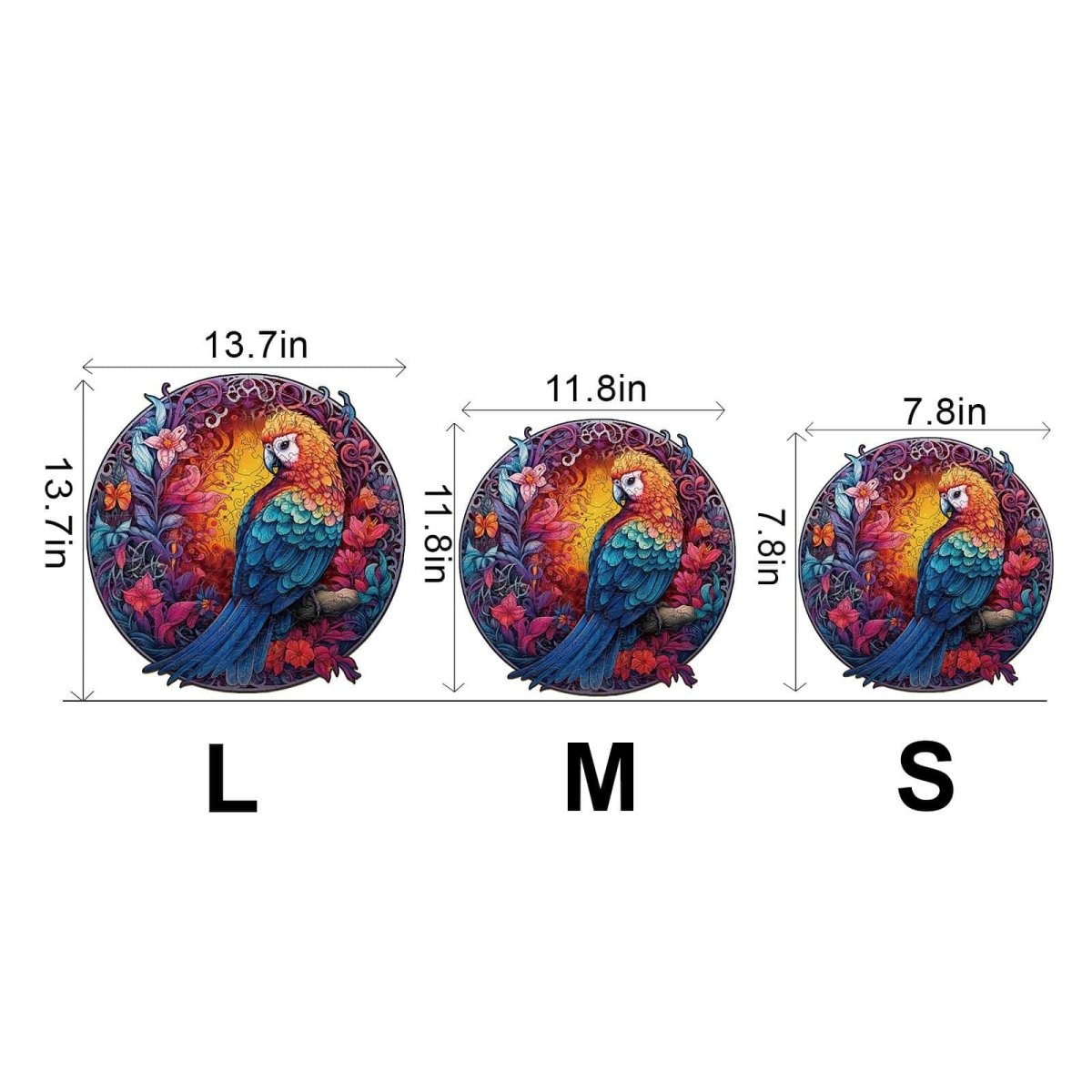 Beautiful Parrot Wooden Jigsaw Puzzle - KAAYEE Puzzle