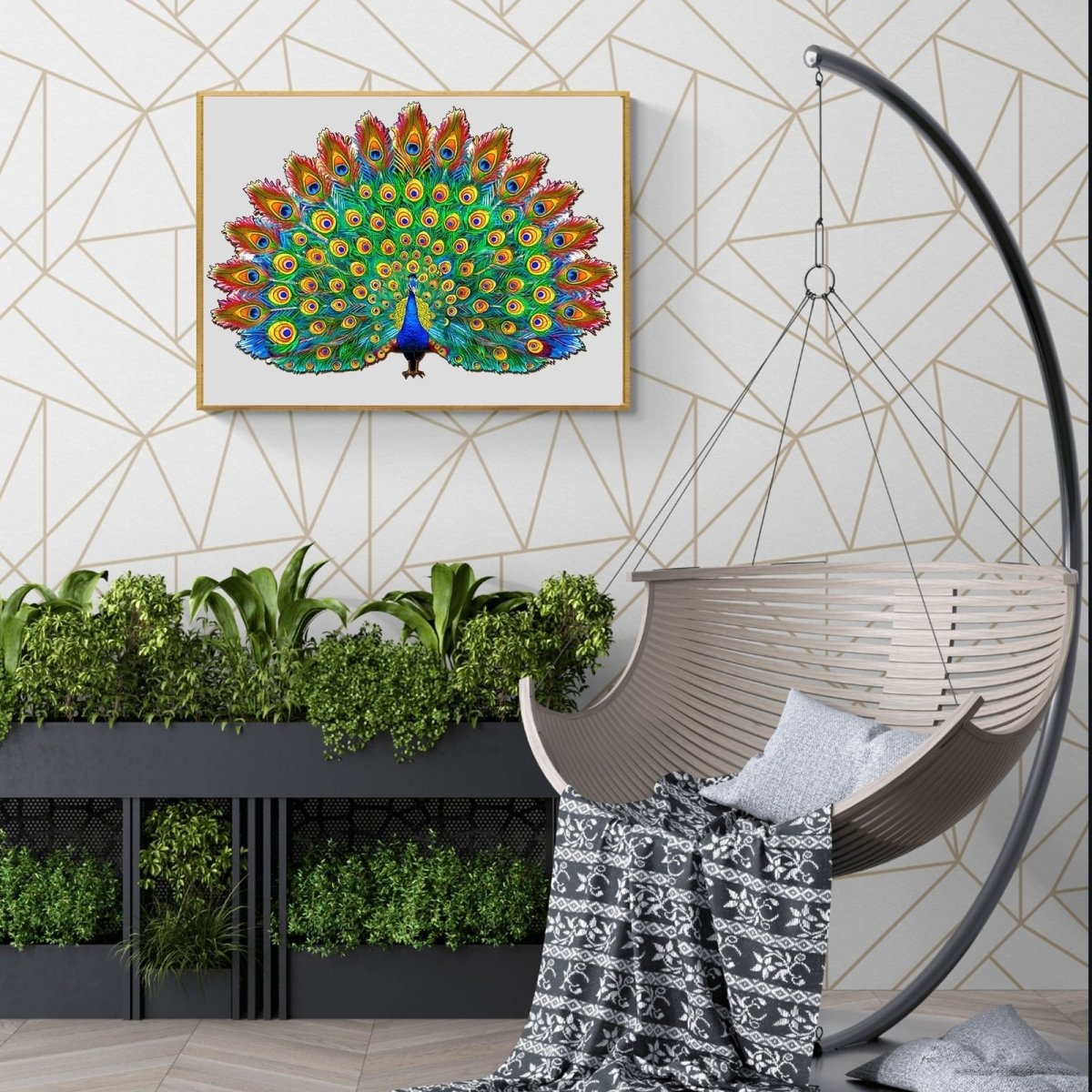 Beautiful Peacock Wooden Jigsaw Puzzle - KAAYEE Puzzle