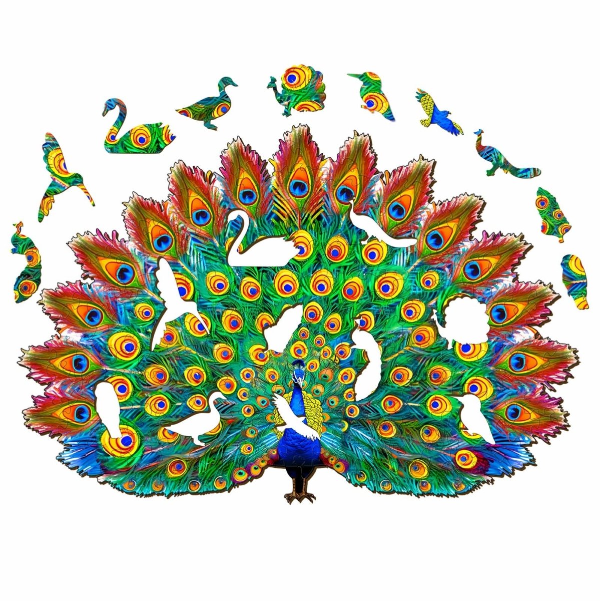 Beautiful Peacock Wooden Jigsaw Puzzle - KAAYEE Puzzle