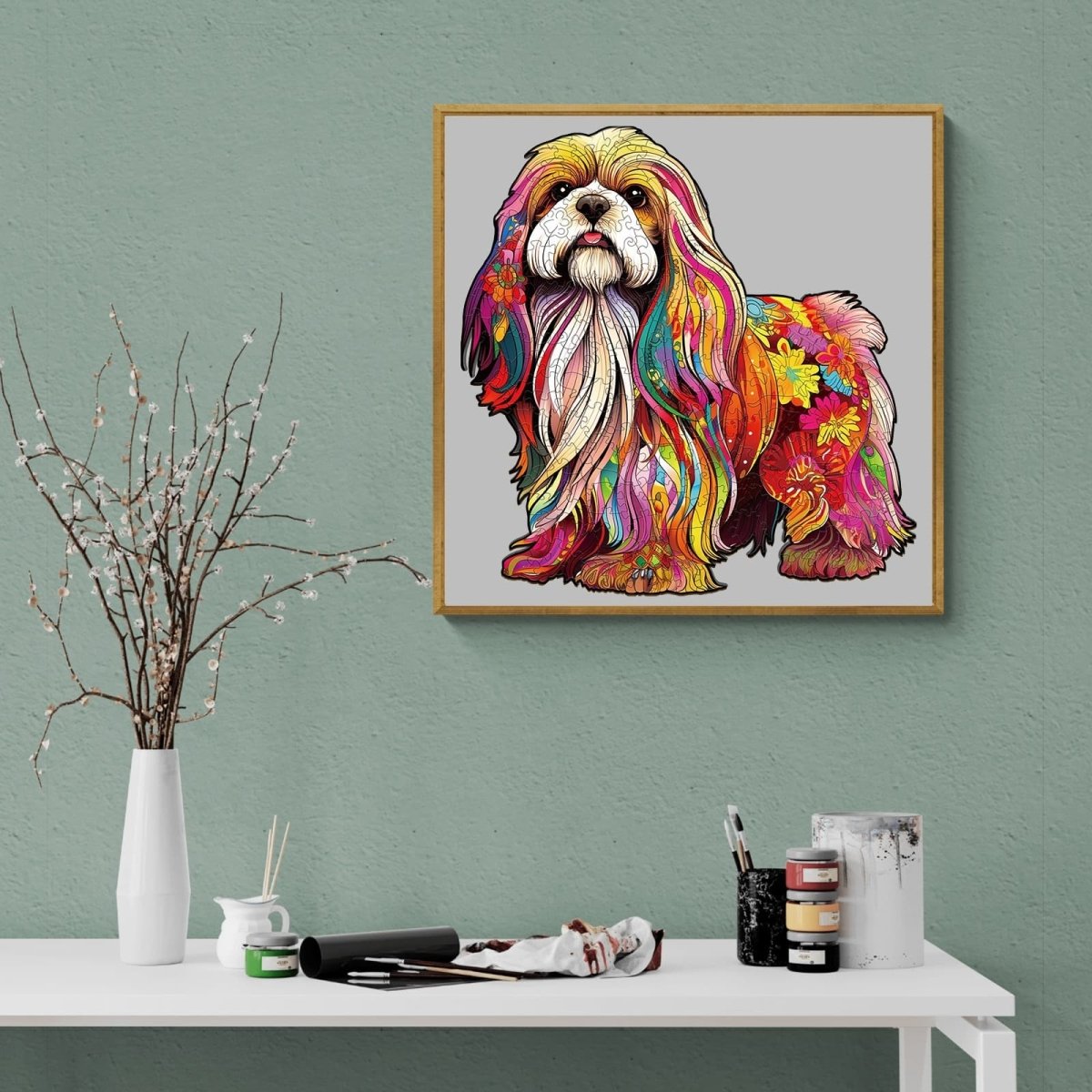 Beautiful Shih Tzu 2 Wooden Jigsaw Puzzle - KAAYEE Puzzle