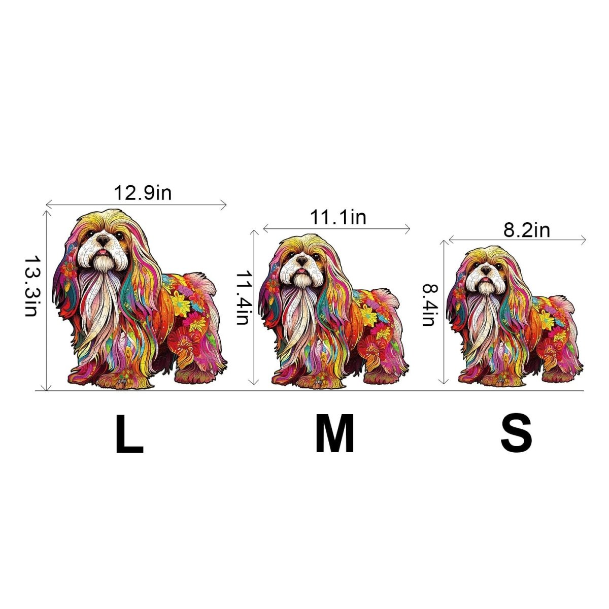 Beautiful Shih Tzu 2 Wooden Jigsaw Puzzle - KAAYEE Puzzle