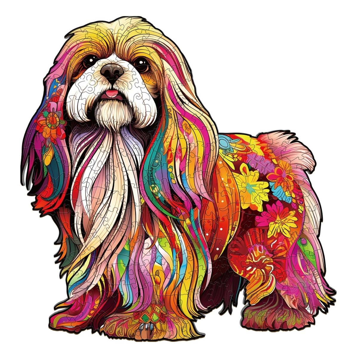 Beautiful Shih Tzu 2 Wooden Jigsaw Puzzle - KAAYEE Puzzle
