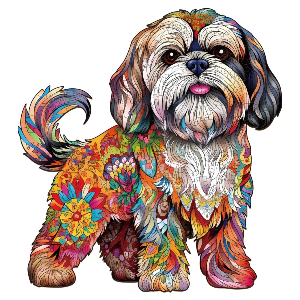 Beautiful shih tzu Wooden Jigsaw Puzzle - KAAYEE Puzzle