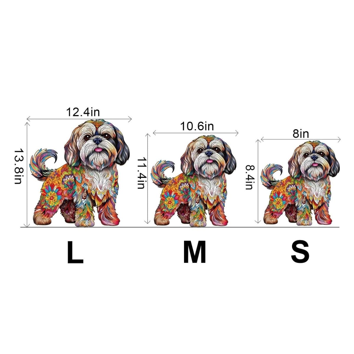 Beautiful shih tzu Wooden Jigsaw Puzzle - KAAYEE Puzzle