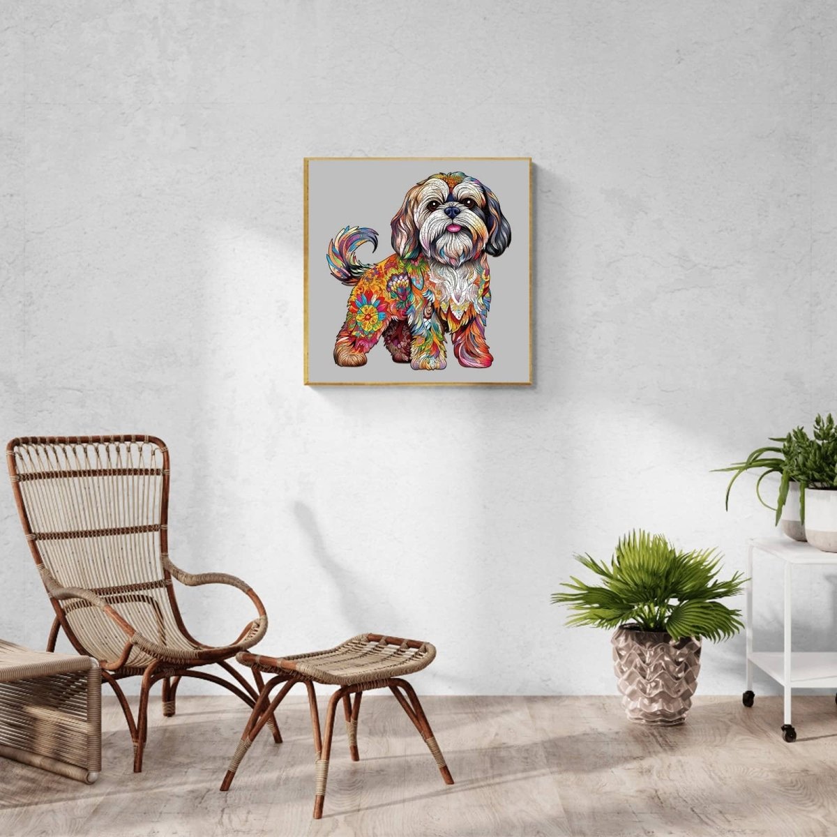 Beautiful shih tzu Wooden Jigsaw Puzzle - KAAYEE Puzzle