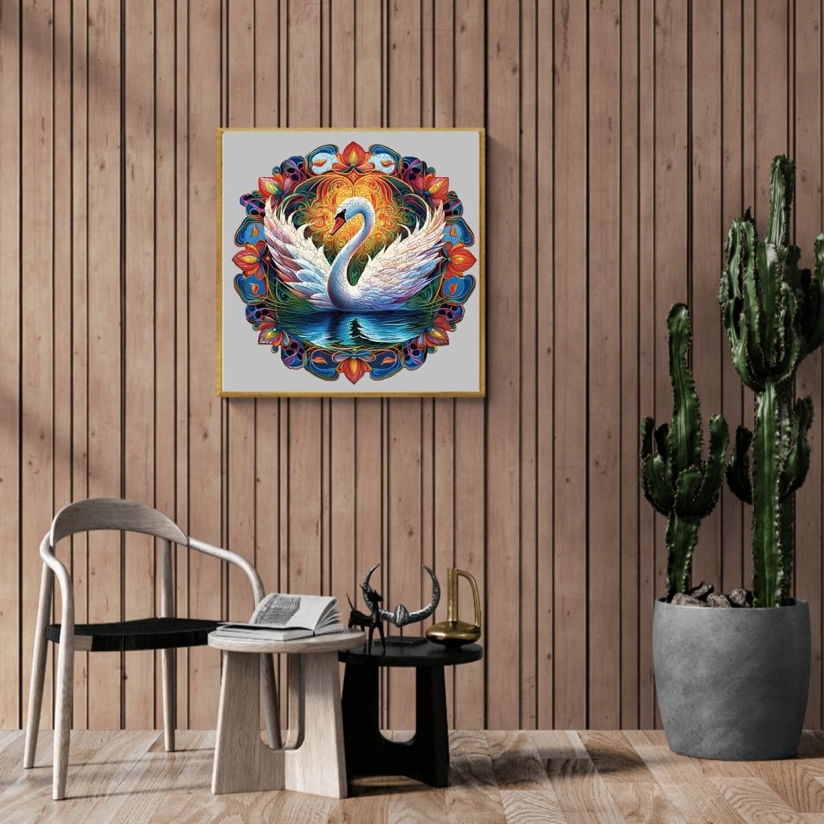 Beautiful swan1 Wooden Jigsaw Puzzle - KAAYEE Puzzle