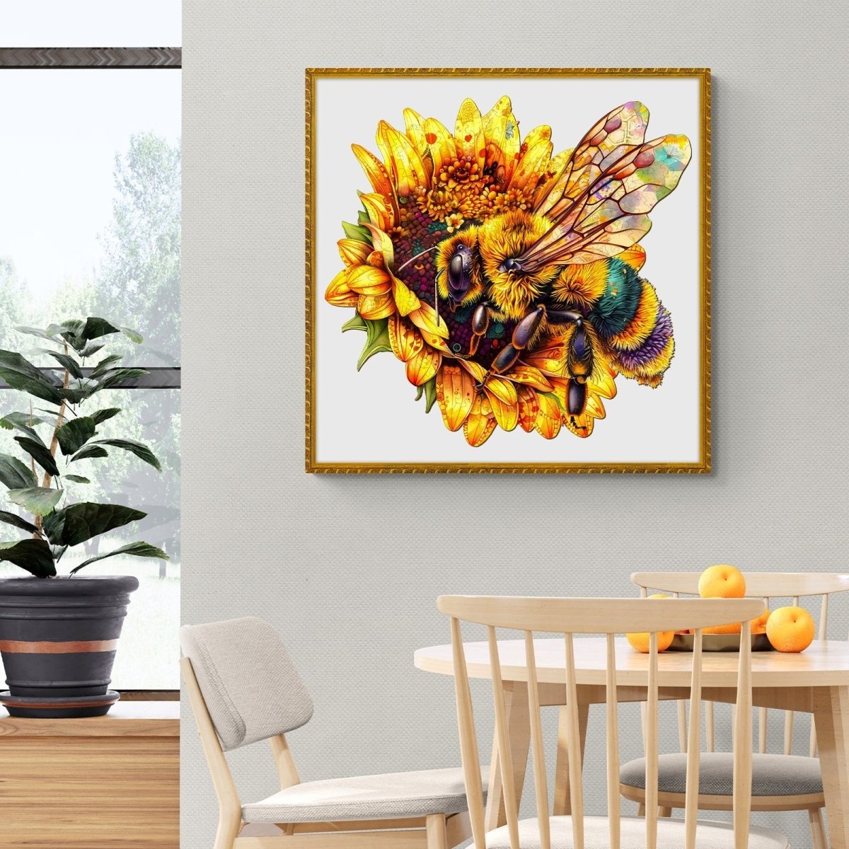 Bee Collecting Nectar Wooden Jigsaw Puzzle - KAAYEE Puzzle