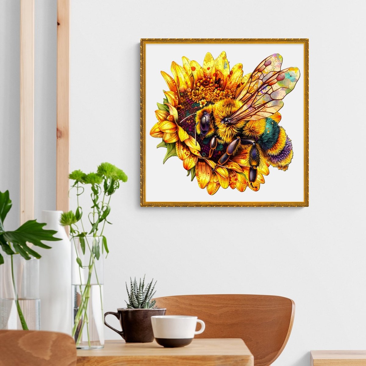 Bee Collecting Nectar Wooden Jigsaw Puzzle - KAAYEE Puzzle