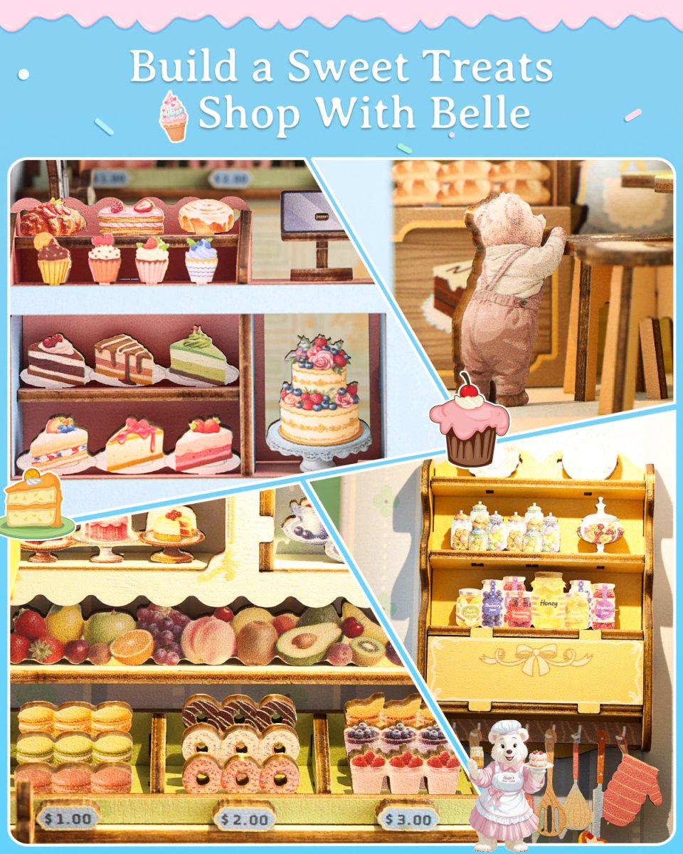 Belle's Treats Cottage Book Nook Kit - KAAYEE Puzzle