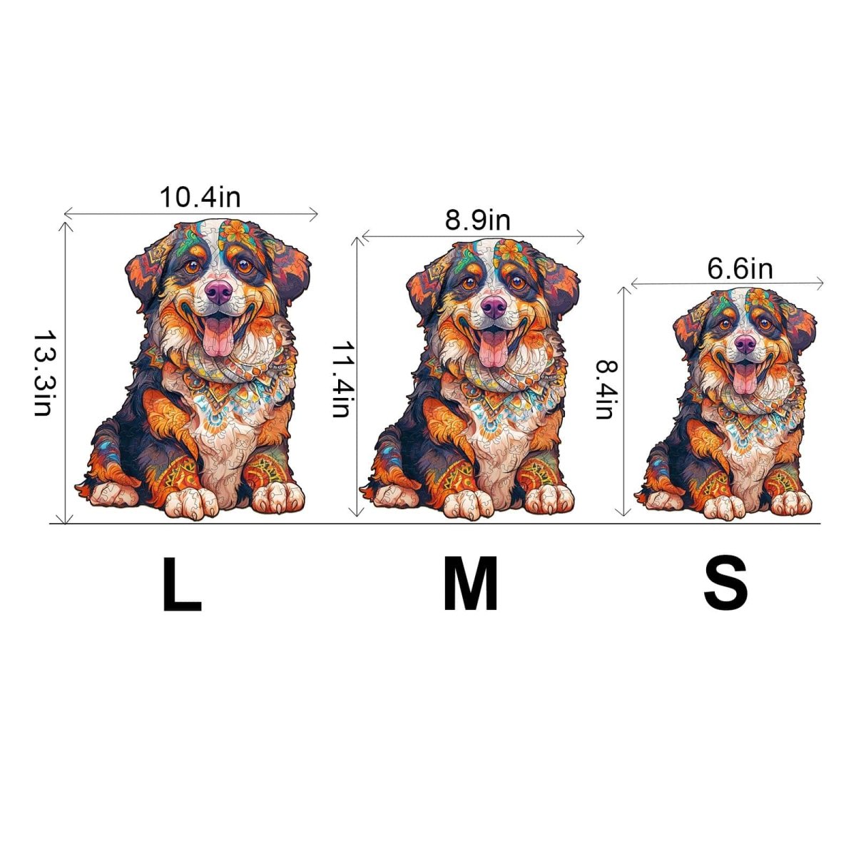 Bernese Mountain Dog Wooden Jigsaw Puzzle - KAAYEE Puzzle