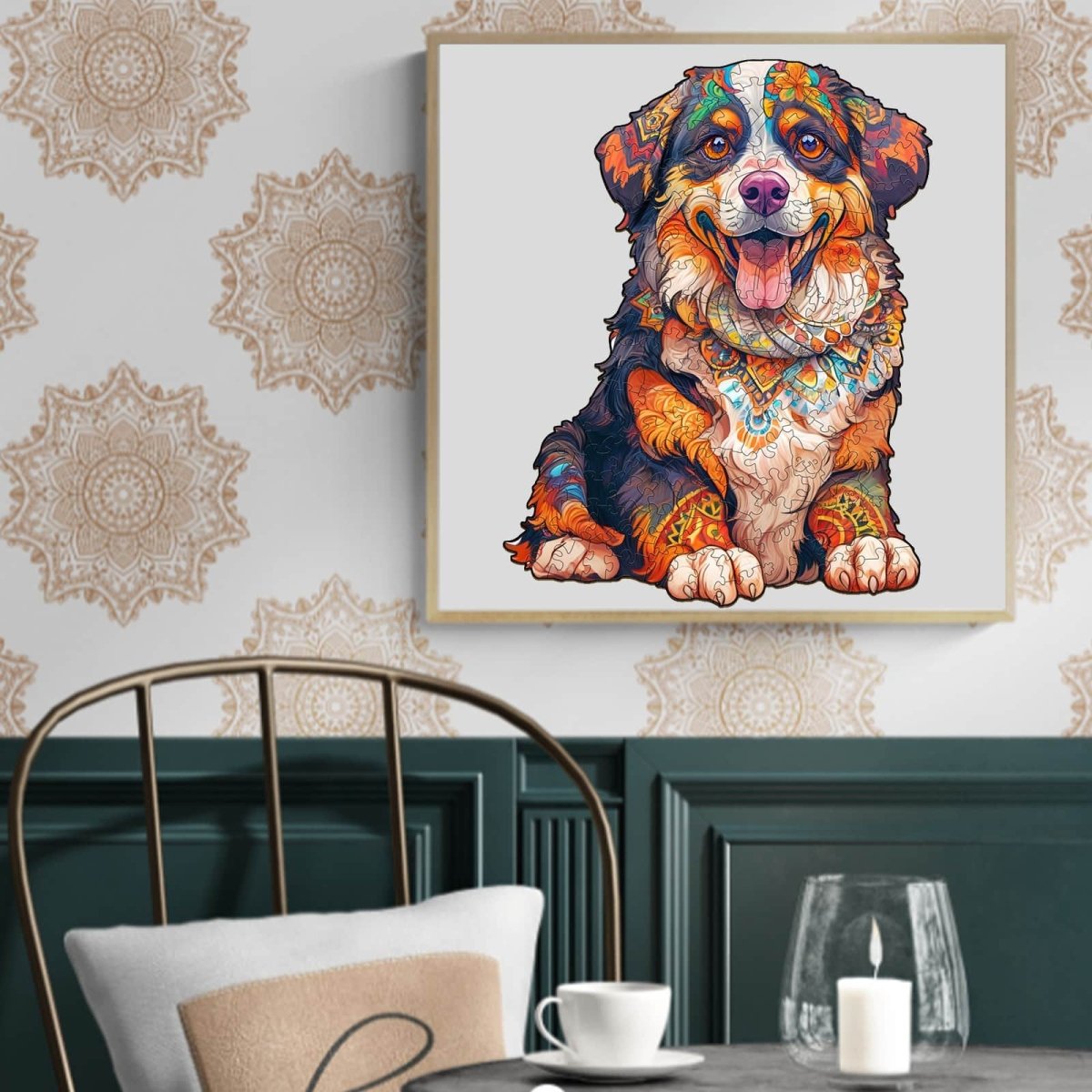 Bernese Mountain Dog Wooden Jigsaw Puzzle - KAAYEE Puzzle
