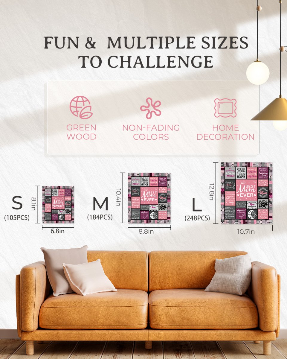 Best Mom Wooden Jigsaw Puzzle - KAAYEE Puzzle