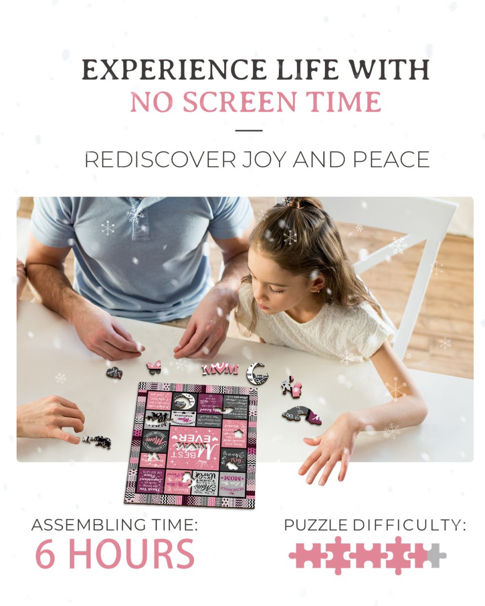 Best Mom Wooden Jigsaw Puzzle - KAAYEE Puzzle