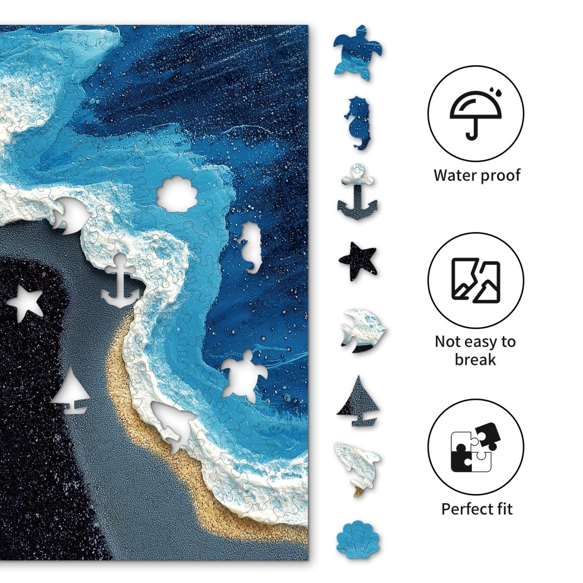 Beyond the Waves Wooden Jigsaw Puzzle - KAAYEE Puzzle