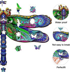 Big Dragonfly Wooden Jigsaw Puzzle - KAAYEE Puzzle