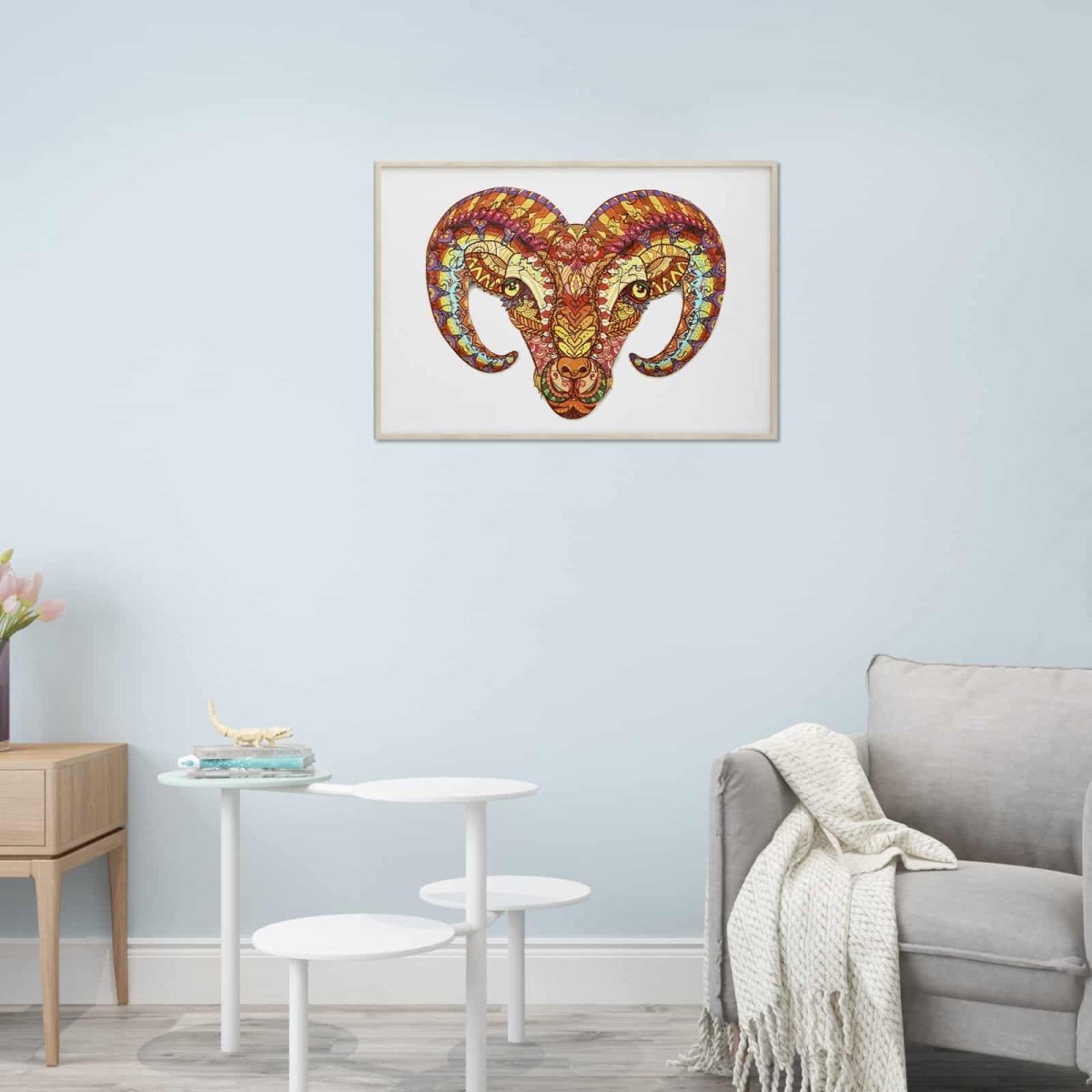 BIGHORN SHEEP Wooden Jigsaw Puzzle - KAAYEE Puzzle