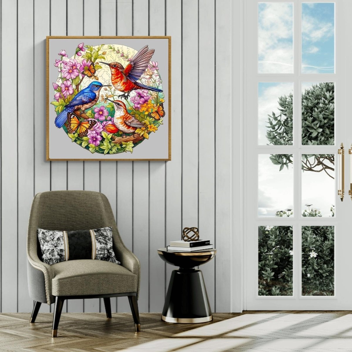 Birds and Butterflies Wooden Jigsaw Puzzle - KAAYEE Puzzle