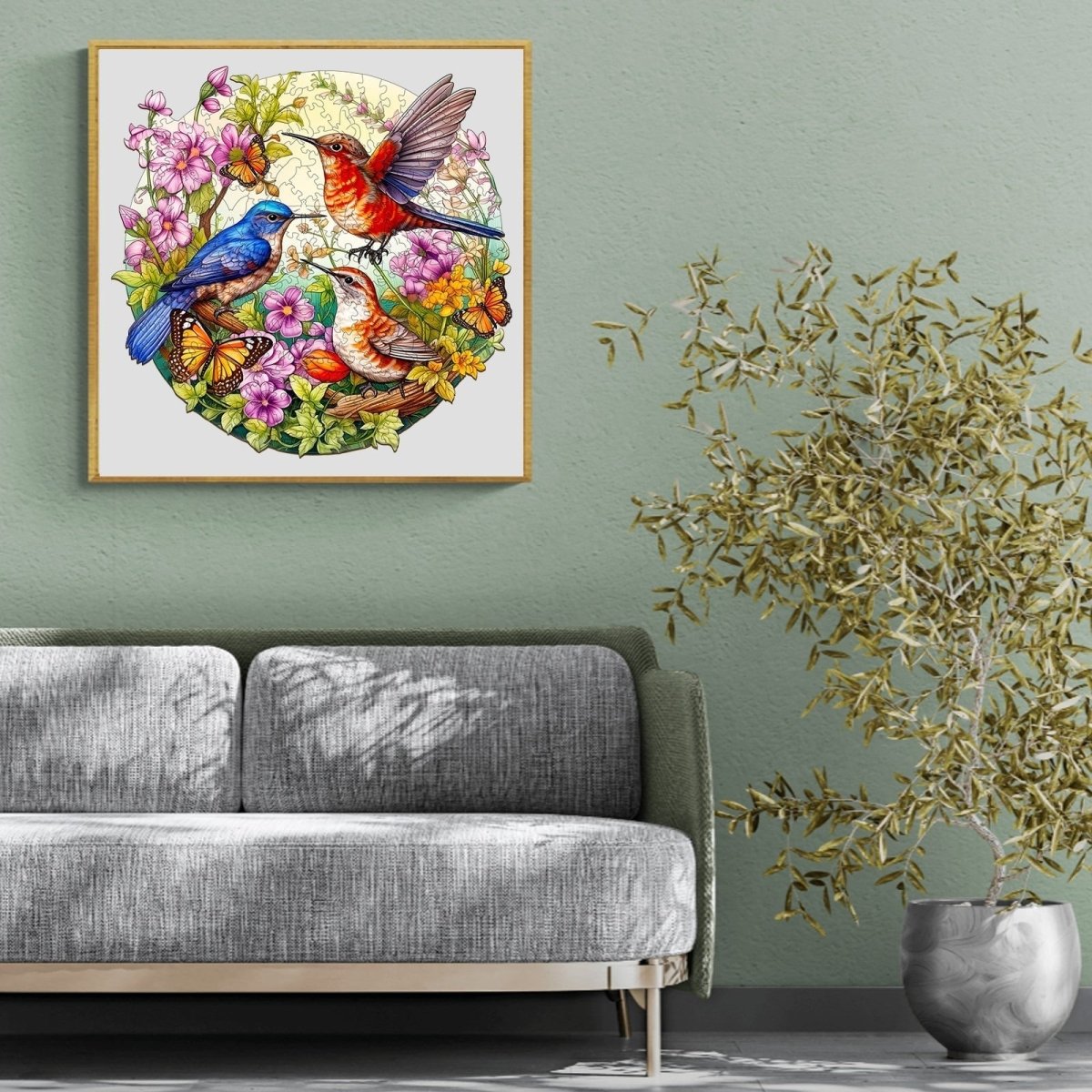 Birds and Butterflies Wooden Jigsaw Puzzle - KAAYEE Puzzle