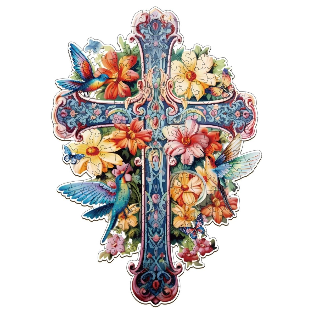 Blessing Cross 1 Wooden Jigsaw Puzzle - KAAYEE Puzzle