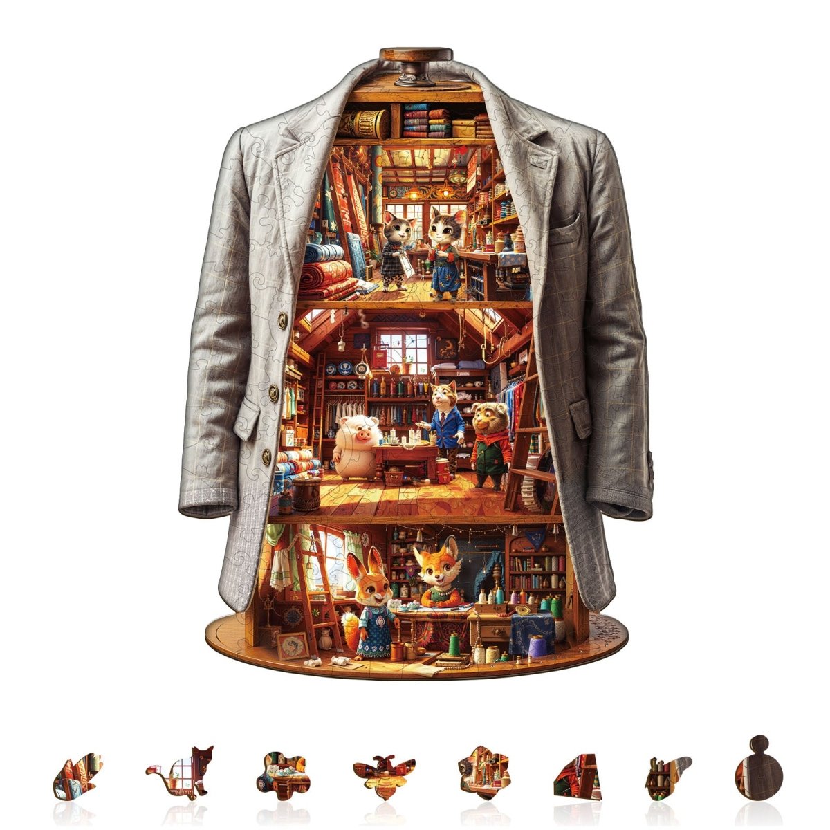 Blissful Wardrobe Wooden Jigsaw Puzzle - KAAYEE Puzzle