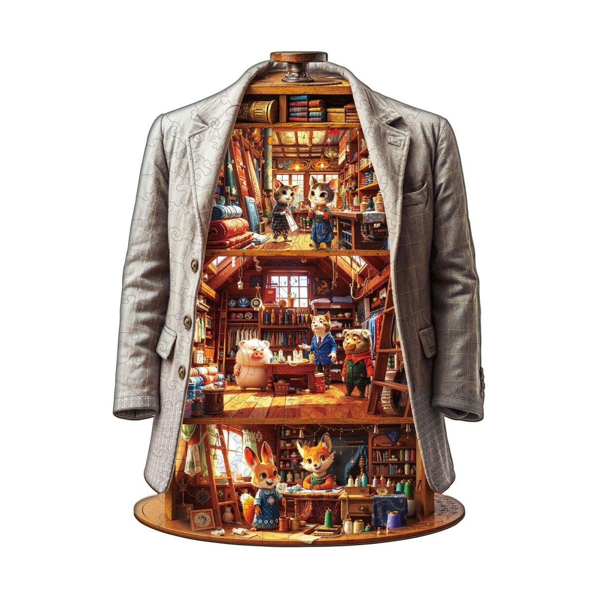 Blissful Wardrobe Wooden Jigsaw Puzzle - KAAYEE Puzzle