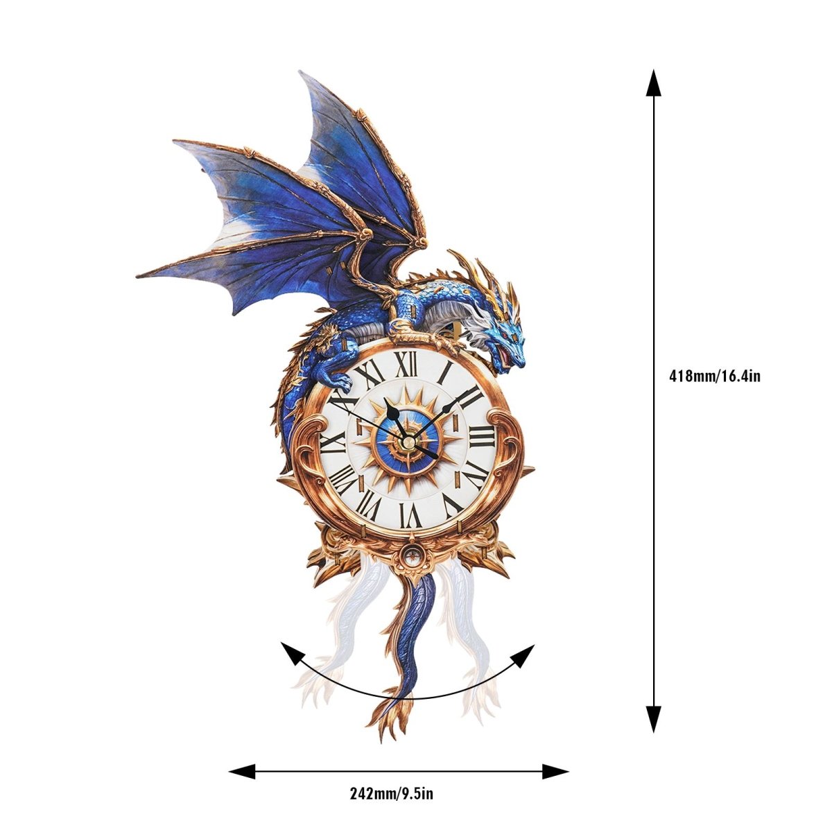 Blue Dragon Clock DIY Wooden Puzzle - KAAYEE Puzzle