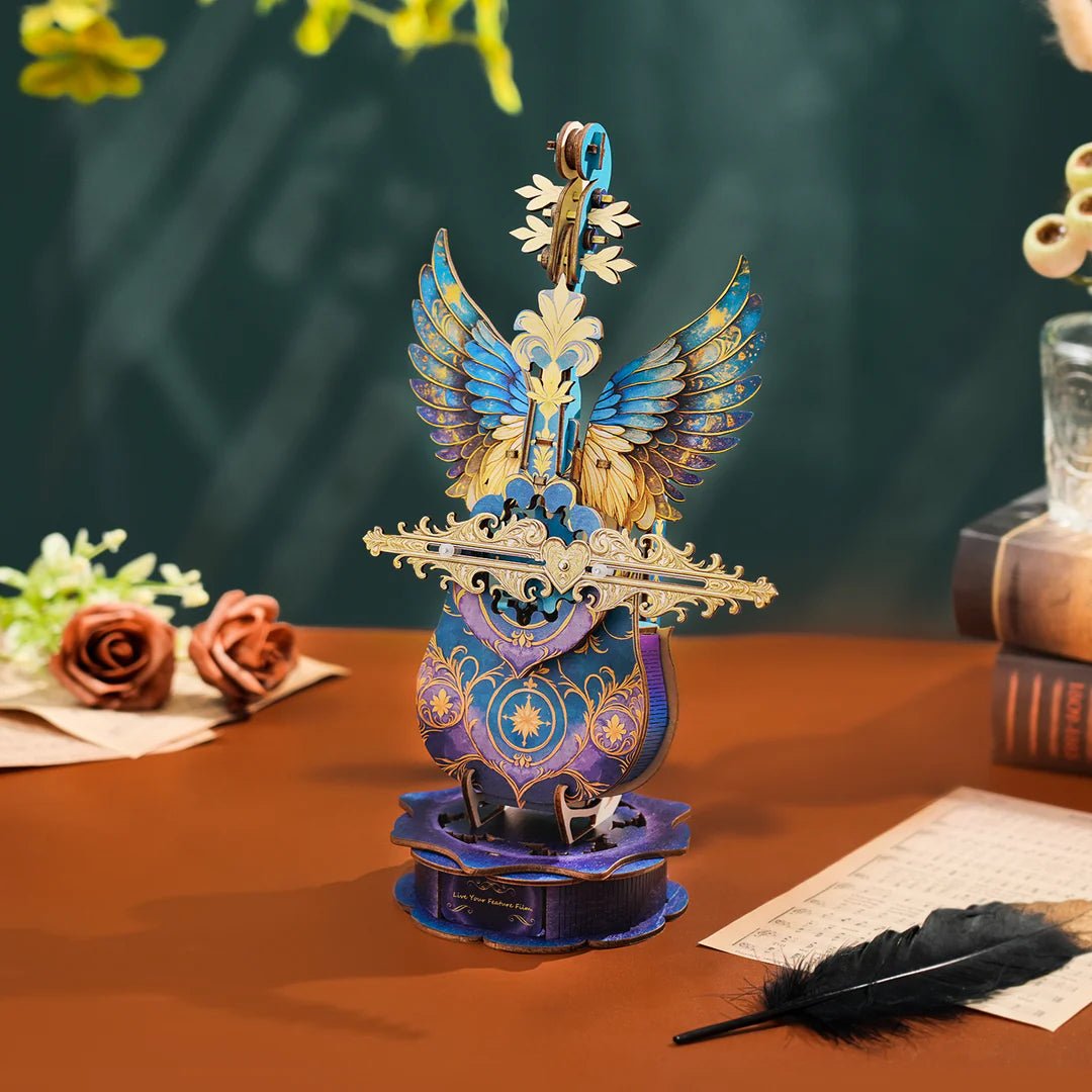 Blue Feather Music Box - KAAYEE Puzzle