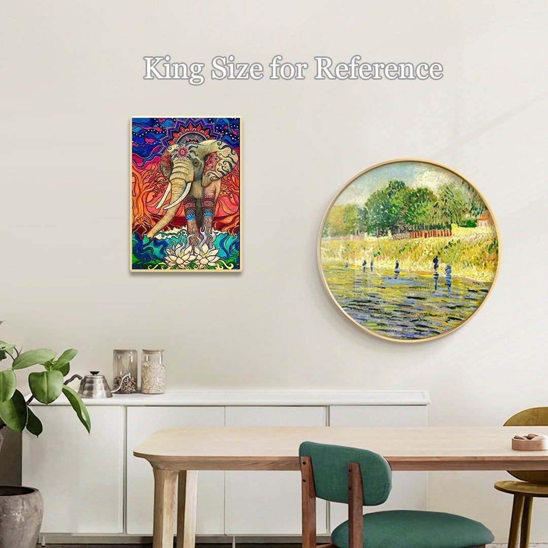 BOHEMIAN ELEPHANT Wooden Jigsaw Puzzle - KAAYEE Puzzle