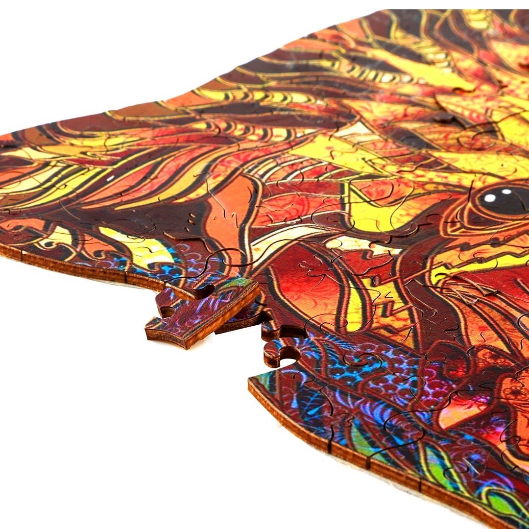 BOLD BEAR Wooden Jigsaw Puzzle - KAAYEE Puzzle