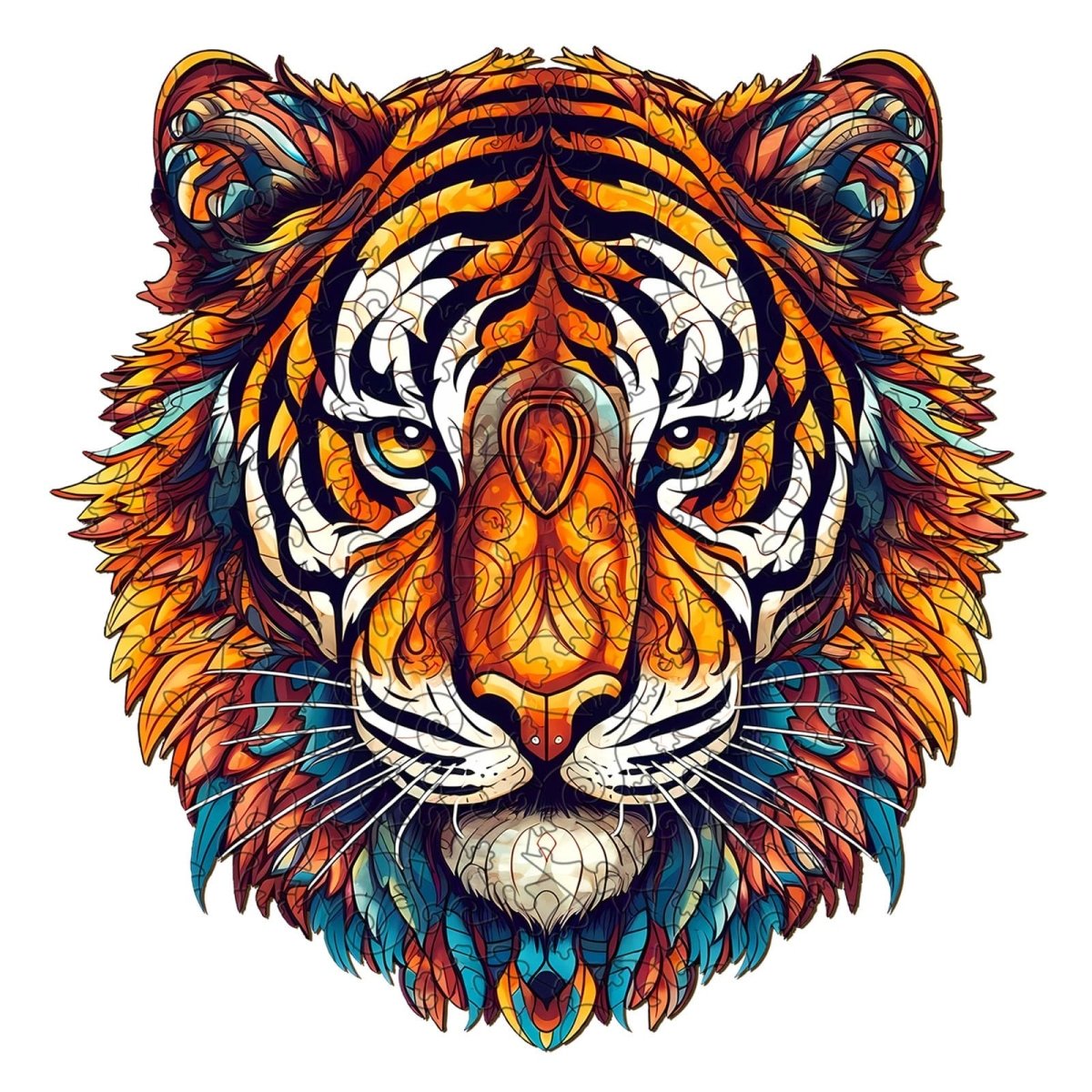 Brave Tiger Wooden Jigsaw Puzzle - KAAYEE Puzzle