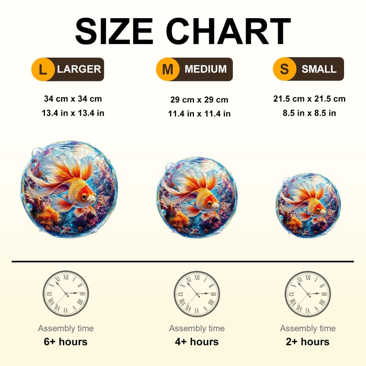 Bubble Goldfish Wooden Jigsaw Puzzle - KAAYEE Puzzle